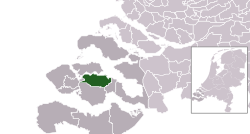 Map - NL - Municipality code 0664 (2009)
